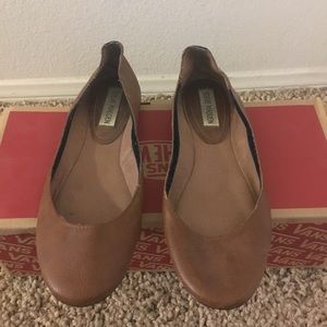 Steve Madden brown leather flats size 9
